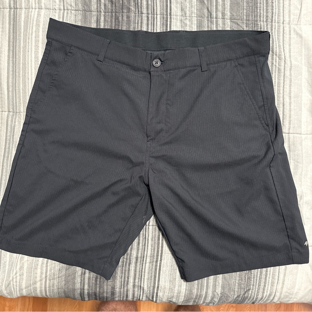 Black Athletic Shorts with Matte Finish